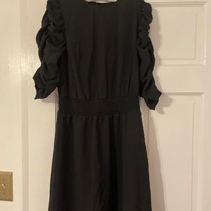 Cute black Who What Wear dress with elastic waist!